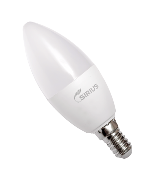 Электрическая лампа светодиодная LED Deco С37 7W E14 6500K Sirius, фото 0
