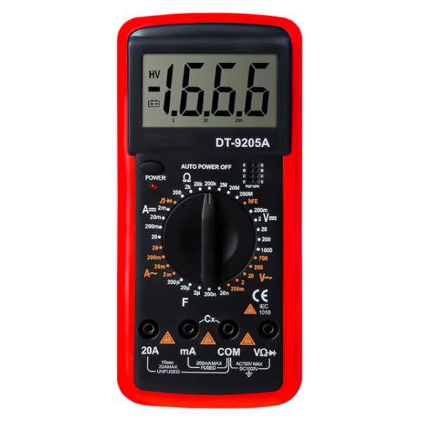 Мультиметр цифровой DT9205A Sirius