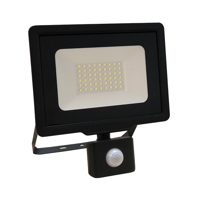 Прожектор светодиодный LED Atlas   50W с датчиком 6500K IP65  Sirius
