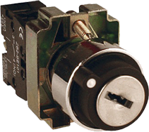 Переключатель BG53 2P с замком не возвратный NO EKF (акция)¶